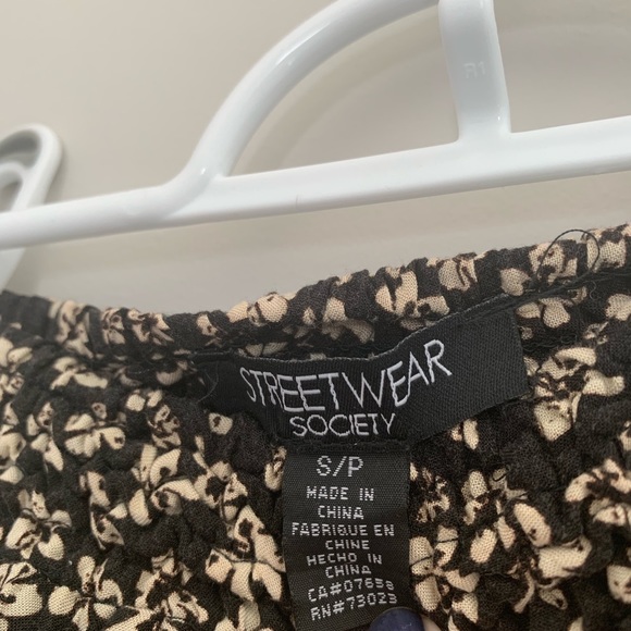 Floral elastic waist skirt - Picture 3 of 4